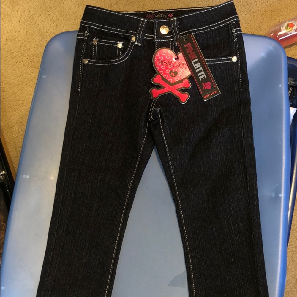 PINK LATTE  girls jeans size 6!